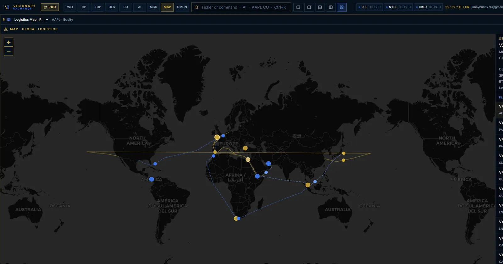 Visionary Exchange Global fleet & ships